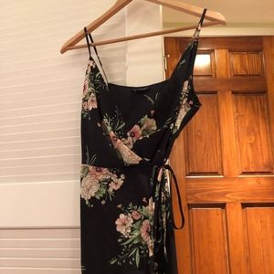 Topshop Floral Wrap Dress